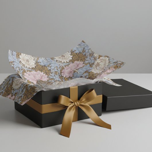 Pink Chrysanthemum Blume William Morris Seidenpapier