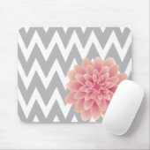 Pink Chrysanthemum Design Mousepad (Mit Mouse)