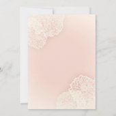 Pink Chrysanthemum Floral Save the Date (Rückseite)