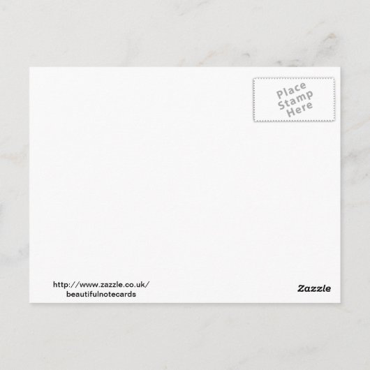 Pink CHRYSANTHEMUM Postkarte (Rückseite)