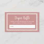 Pink Cielito Lindo Baby Duschkabine Windelwindeln Begleitkarte (Vorderseite)