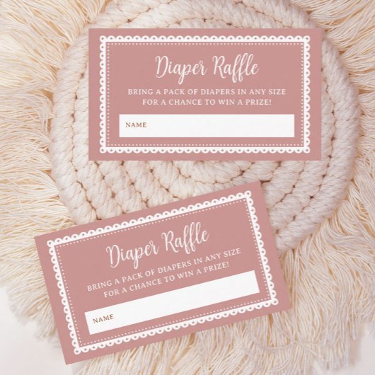 Pink Cielito Lindo Baby Duschkabine Windelwindeln Begleitkarte