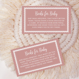 Pink Cielito Lindo Baby Showbücher für Baby Begleitkarte