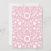 Pink Cielito Lindo First Holy Communion Einladung (Rückseite)