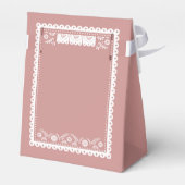 Pink Cielito Lindo Mexican Baby Dusche Geschenkschachtel (Rückseite)