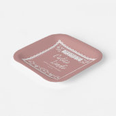 Pink Cielito Lindo Talavera Mexican Baby Shower Pappteller (Gewinkelt)