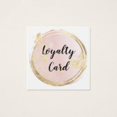 Pink Circle Design Loyalität Karte (Vorderseite)