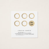 Pink Circle Design Loyalität Karte (Rückseite)