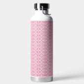 Pink Circle Pattern Water Bottle Trinkflasche (links)
