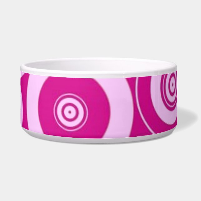 Pink Circles Dowling Bowl Napf (Vorderseite)