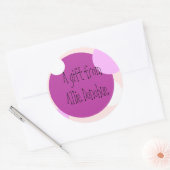 Pink Circles Gift Aufkleber (individuell einstellb (Umschlag)