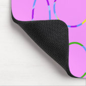 Pink Circles Mouse Pad Mousepad (Ecke)