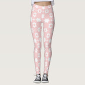 Pink Circles Pattern Leggings (Vorderseite)
