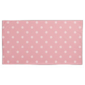 Pink Circles Pattern Pair Of Pillowcases Kissenbezug (Vorderseite-Links)