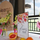Pink Citrus Blume Bouquet Bar Poster