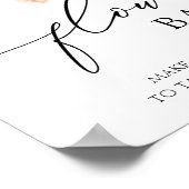 Pink Citrus Blume Bouquet Bar Poster (Ecke)