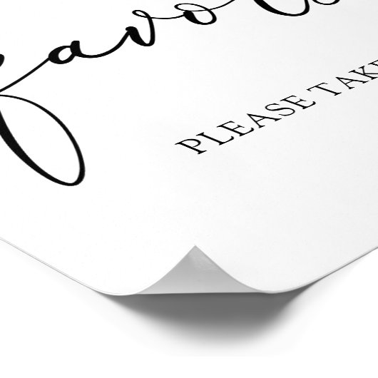 Pink Citrus Blume Favoriten Signieren Poster (Ecke)