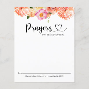 Pink Citrus Blume Gebete für die Neugeborenen