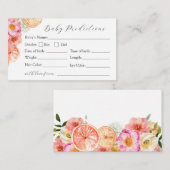 Pink Citrus Blume Kinderausweis Begleitkarte (Vorne/Hinten)