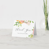 Pink Citrus Brautparty Vielen Dank Dankeskarte (Vorderseite)