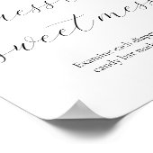 Pink Citrus Guess the Sweet Mess Baby Dusche Schil Poster (Ecke)