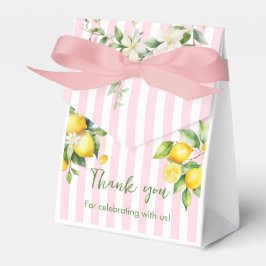 Pink Citrus Lemon Baby Shower Thank you Favor Box Geschenkschachtel