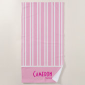 Pink City Chic Bachelorette Strandtuch (Vorderseite)
