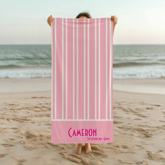 Pink City Chic Bachelorette Strandtuch