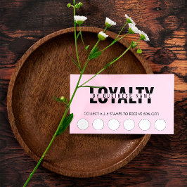 Pink Classic Beauty Wellness-Center Script Loyalty Treuekarte