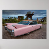 PINK CLASSIC CADDY CAR POSTER (Vorne)