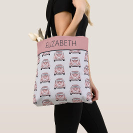 Pink Classic Vintag Buggy Bug Car Personalisiert Tasche