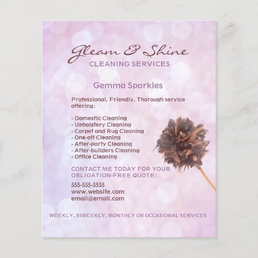 Pink Clearing Services Flyer (Vorne)