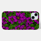 Pink Clematis Case-Mate iPhone Hülle (Rückseite (Horizontal))
