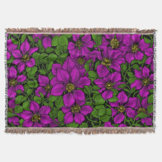 Pink Clematis Decke (Vorderseite)