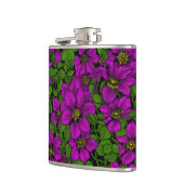 Pink Clematis Flachmann (Links)