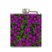 Pink Clematis Flachmann (Rückseite)