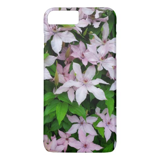 Pink Clematis Floral Phone Case (Rückseite)