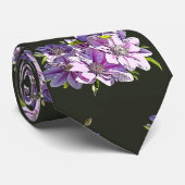 Pink Clematis Krawatte (Gerollt)