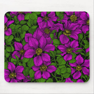 Pink Clematis Mousepad