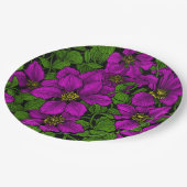 Pink Clematis Pappteller (Schrägansicht)