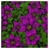 Pink Clematis Stoff (Muster)
