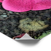 Pink Climbing Rose Poster digital verbessert (Ecke)