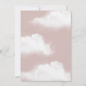 Pink Cloud 9 Brautparty Einladung (Rückseite)