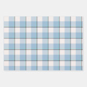 Pink Cloud and Blue Lagoon Plaid Geschenkpapier Set (Vorderseite 3)