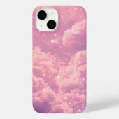 Pink Cloud Ästhetik iPhone Case Dreamy Sky Design (Rückseite)