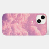 Pink Cloud Ästhetik iPhone Case Dreamy Sky Design (Rückseite (Horizontal))