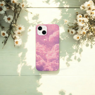 Pink Cloud Ästhetik iPhone Case Dreamy Sky Design