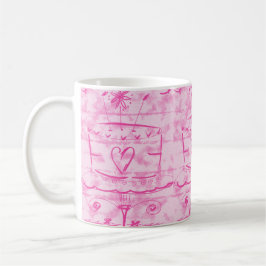 Pink Cloud Cake Kaffeetasse