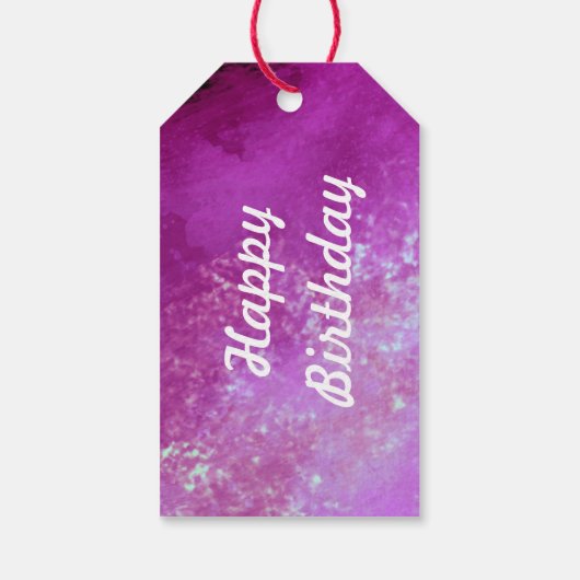 Pink Cloud Effect  Geschenkanhänger (Rückseite)