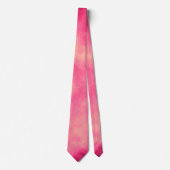 Pink Cloud Effect Neck Tie Krawatte (Vorderseite)